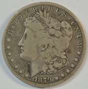 Rare key date 1879-CC Morgan Silver Dollar