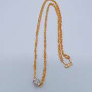 14kt Yellow Gold Double Chain Pendant Necklace