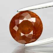 Amazing top red orange 2.87ct Namibian Garnet solitaire