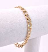 Gorgeous Double Link Bracelet in 14K Yellow Gold