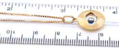 Powerful 18kt Yellow Gold Evil Eye Pendant on Chain