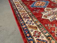 HAND KNOTTED SUPER KAZAK 14' RUNNER