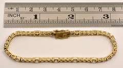 Flashy 14k CZ Tennis Bracelet