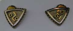 14KT White Gold Myron Panteah Zuni Earrings