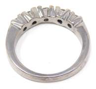 Flashy White Gold Diamond Band