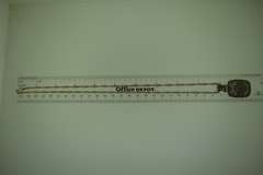 Mexican Sterling Silver Rope Chain And Filigree Pendant