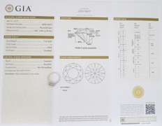 GIA Certified Double Halo Diamond Engagement Ring