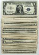 Large lot of 75 Series of 1935 $1 Silver Certificate notes