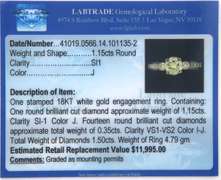 Masterpiece 18kt White gold Round Diamond Engagement Ring
