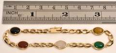 Sweet 14k and Scarab Bracelet