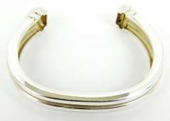 1995 Tiffany & Co. Sterling Ribbed Cuff Bracelet