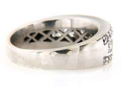 Stunning White Gold Diamond Channel Set Triple row Band
