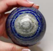 Eye catching 1.2 pound bullseye Lapis sphere