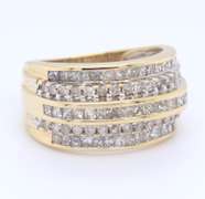 Fabulous Yellow Gold Diamond Wedding Band