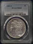 1881-S Morgan Silver Dollar PCGS MS62