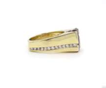Attractive Rubellite Tourmaline and Diamond Ring