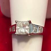 ladies platinum diamond engagement ring 1.80 carat
