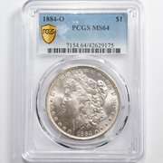 1884 0 Morgan Dollar PCGS MS64.