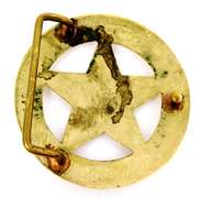 Vintage Solid Brass State Trooper Belt Buckle