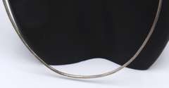 Vintage Italina Sterling Silver Omega Necklace
