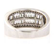 Attractive Baguette and Round Diamond Double Band