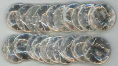 Choice BU Roll of 20 1964 Silver Kennedy Half Dollars