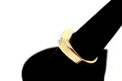 MENS 14K GOLD DIAMOND BAND / RING