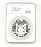 PF65 UCAM 1988MO Mexico 12 Oz Silver - Pillar Dollar - Graded NGC