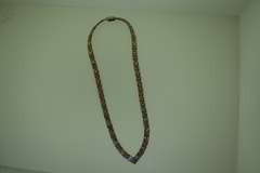 Italian Trio Sterling Silver V Shape Riccio Chain Necklace