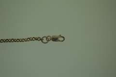 Sterling Silver Mother Of Pearl And Silver Disk Necklace