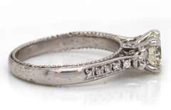 Masterpiece 18kt White gold Round Diamond Engagement Ring