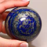 Eye catching 1.2 pound bullseye Lapis sphere