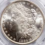 1884 0 Morgan Dollar PCGS MS64