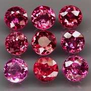9.72ct premium cherry pink Rhodolite Garnet set