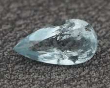 Ice blue! Unheated! .67ct Aquamarine pear