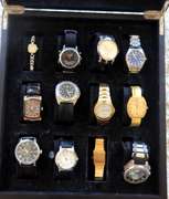 12 Watches and 1 Insignia Wood Table Clock