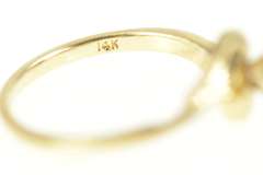 14K Yellow Gold 0.38 Ct Marquise Diamond Solitaire Engagement Ring