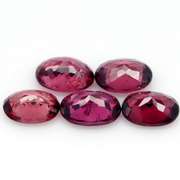 7.23ct premium cherry pink Rhodolite Garnet set