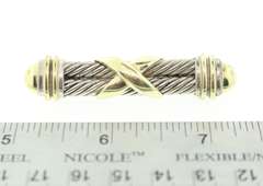 Silver & 14kt Gold David Yurman Pin/Brooch