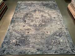 MARVELOUS ANTIQUE REPRO DESIGN RUG 8x11