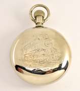 Proper Time King Pocket Watch in Nickel