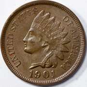 1901 BU Brown Indian Head Cent