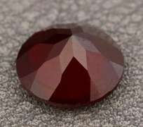 Ravishing 4ct black cherry red Mozambique Garnet solitaire