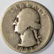 Key 1932 S Washington Quarter