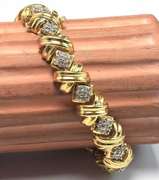 1.35CTW Diamond Link Bracelet in Gold