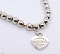 Tiffany & Co Love Tiffany Blue Heart Tag Bead Bracelet