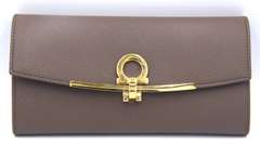 Brand New Salvatore Ferragamo Gancini Contiental Wallet