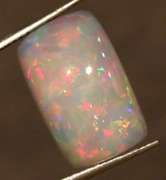 Gorgeous rainbow block patterned 4.26ct white Opal