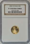 Flawless NGC PF70 ULTRA CAMEO 2006-W $5 Gold Eagle coin