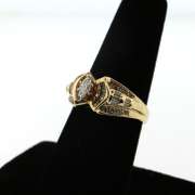 Exceptional 14kt Yellow Gold Marquise Diamond Ring